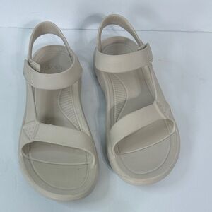 Teva Women's Neutral Cream Slingback Sandals